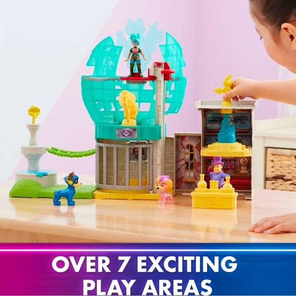 PAW PATROL- The Mighty Movie, Observatory Playset, with figures. NEW - Picture 2 of 14